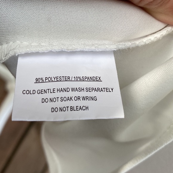 Selfie Leslie ANECDOTE U-NECKLINE KNEE LENGTH DRESS WHITE - Picture 12 of 12